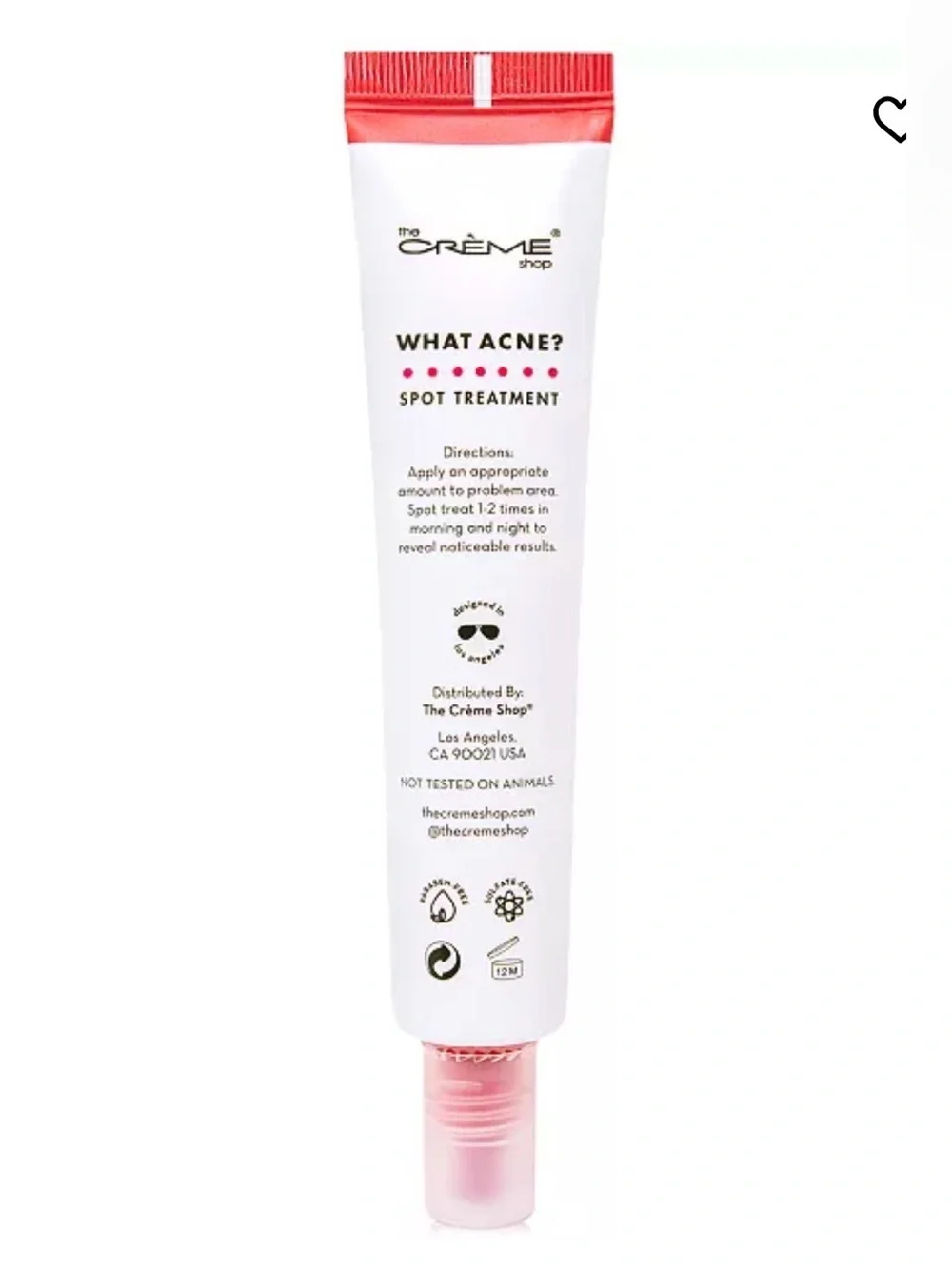 The Crème Shop WHAT ACNE? Spot Treatment — Pink & White